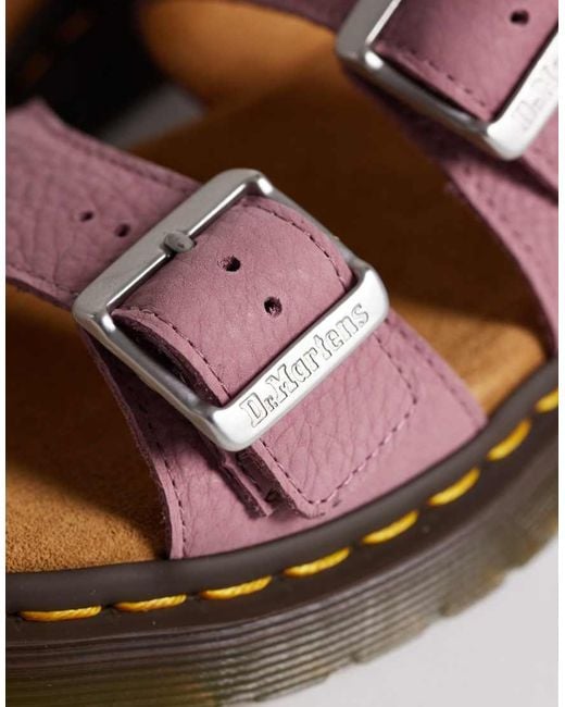 Dr. Martens Pink Josef Slide Sandal