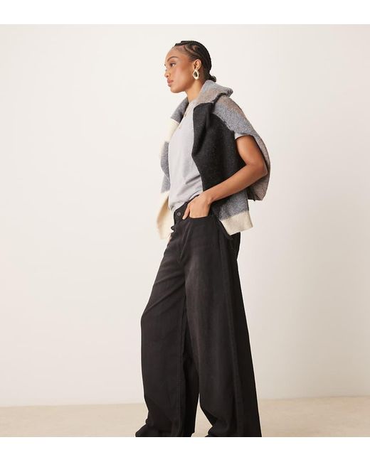 ASOS White Asos Design Tall Wide Leg Jean