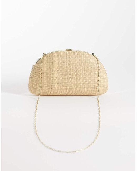Pochette Intrecciata di Mango in Natural