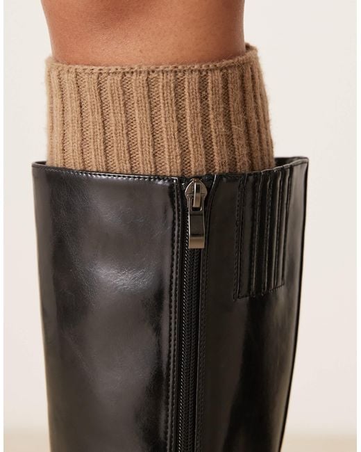 Raid Black Mayah Knee Boots