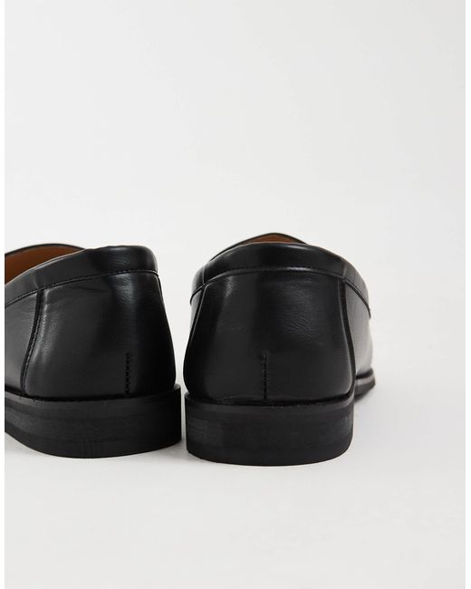 SEQWL – hero – geraffte loafer aus pu in Black für Herren
