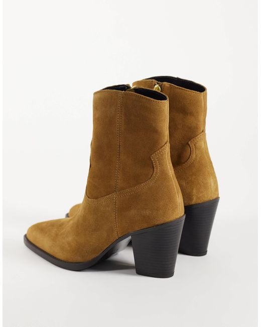 Mango Brown Ankle-boots