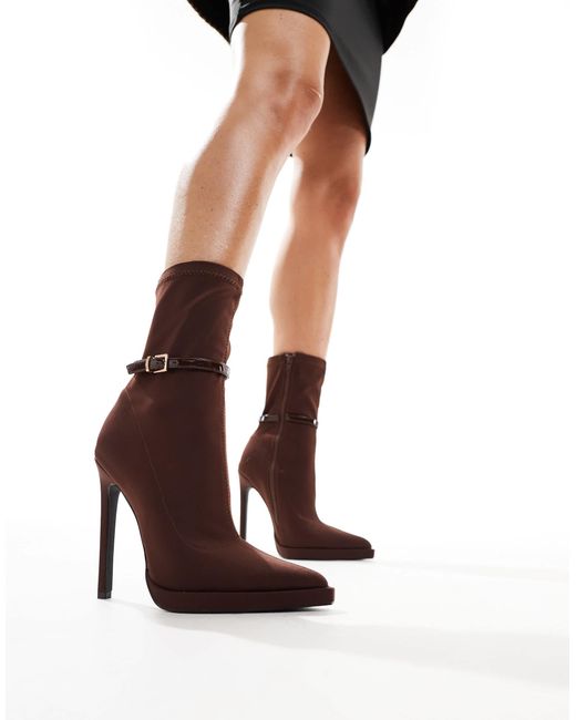 SIMMI Black Simmi London Wide Fit Larisay Ankle Boot