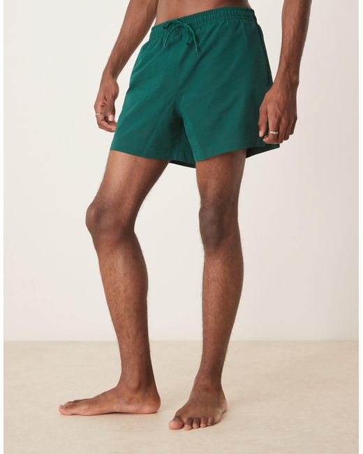 Abercrombie & Fitch – bademode – shorts aus seersucker in Natural für Herren