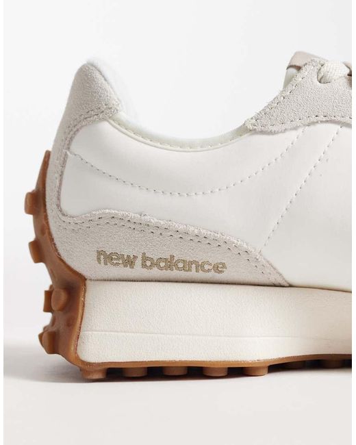 New Balance White 327 Sneakers