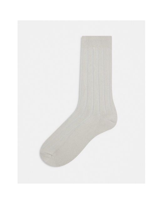 ASOS White Rib Sock for men