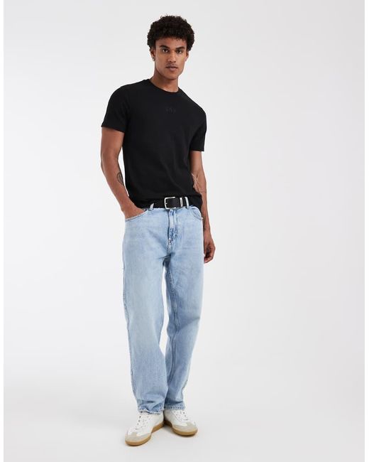 Gap Black Mini Logo Fitted T-shirt for men