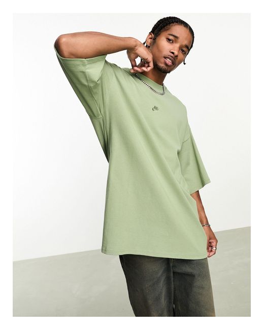 Khaki green nike t cheap shirt
