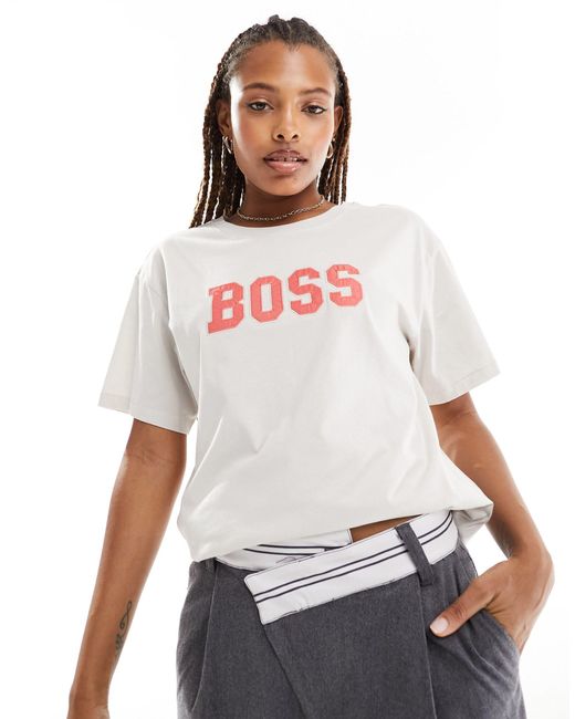 Boss White Boss Bold Logo T-shirt