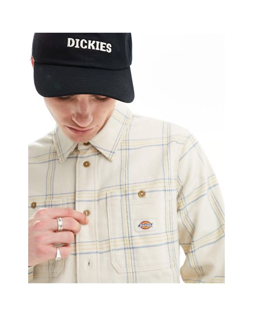 Dickies – warrenton – kariertes hemd in White für Herren