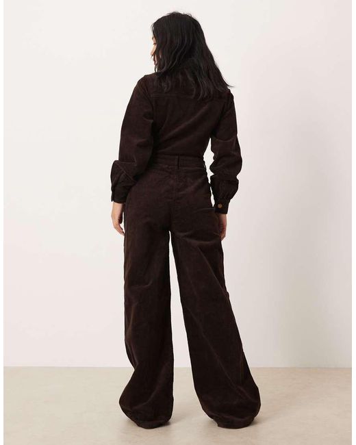 Nobody's Child Petite Black Cord Jumpsuit