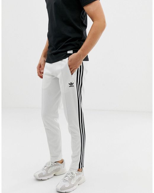 Beckenbauer - pantalon Coton adidas Originals pour homme en coloris Blanc |  Lyst
