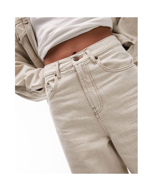 TOPSHOP White – locker geschnittene jeans