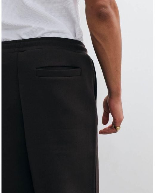 ASOS Gray Relaxed Tapered jogger With Silver Hardware Detail for men