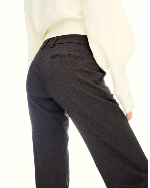Bershka Bootcut Broek Met Lage Taille in het White