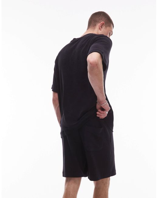 ARKET Blue Pull On Terrycloth Shorts for men