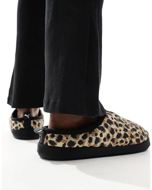Scuff - chaussons - léopard PUMA en coloris Black