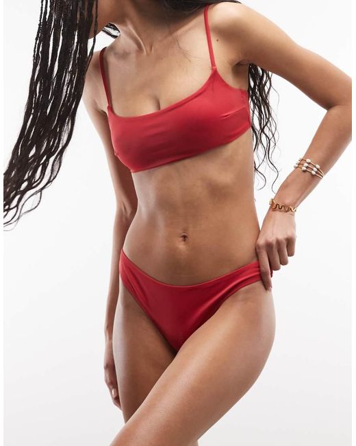 Weekday Red Bikini Bottoms