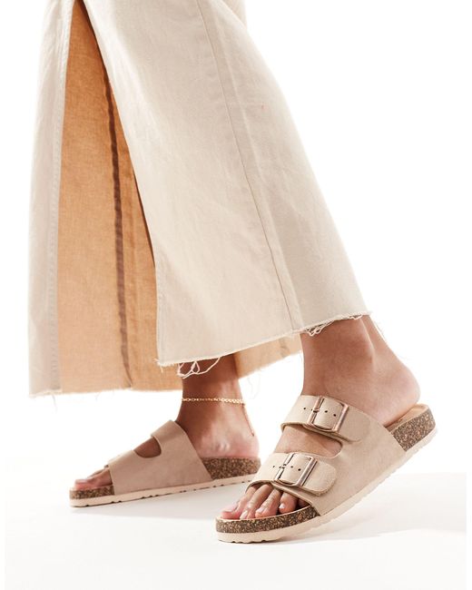 Yours Natural 2 Strap Sandals