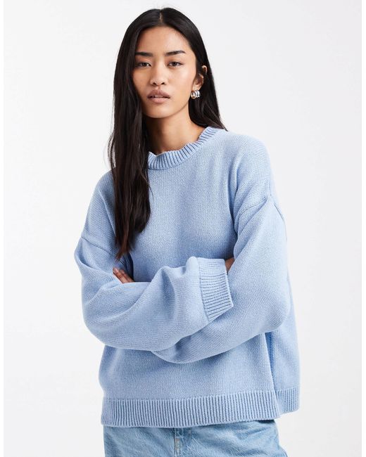 Pull en maille ASOS en coloris Blue