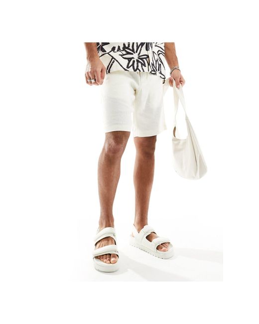 Tommy Hilfiger – harlem – leinen-shorts in White für Herren