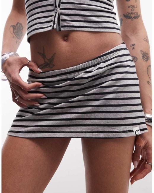 Collusion Gray Mini Skort