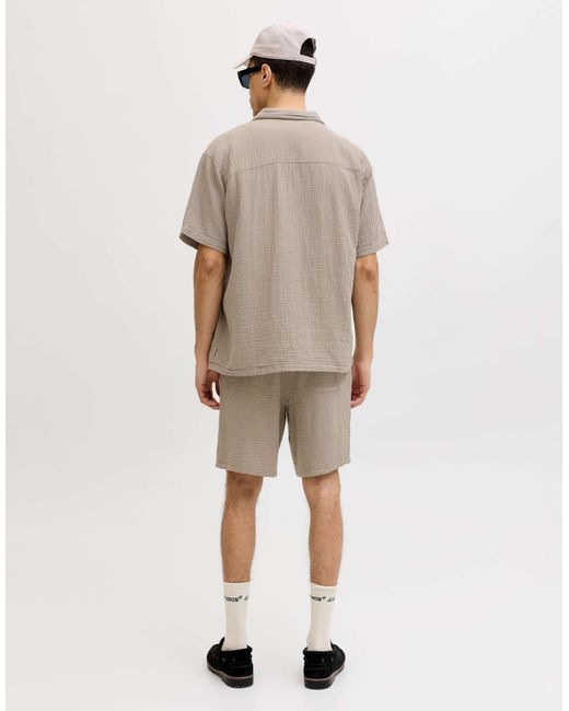 Jack & Jones – freizeithemd in Natural für Herren
