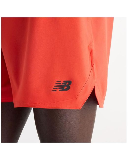 New Balance Red Rc Essential Short 5" for men