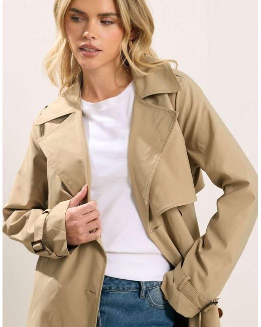PixieGirl Natural Petite Trench Coat