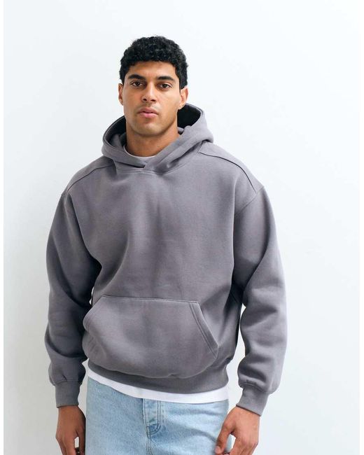 Cotton On Black Box Fit Hoodie for men