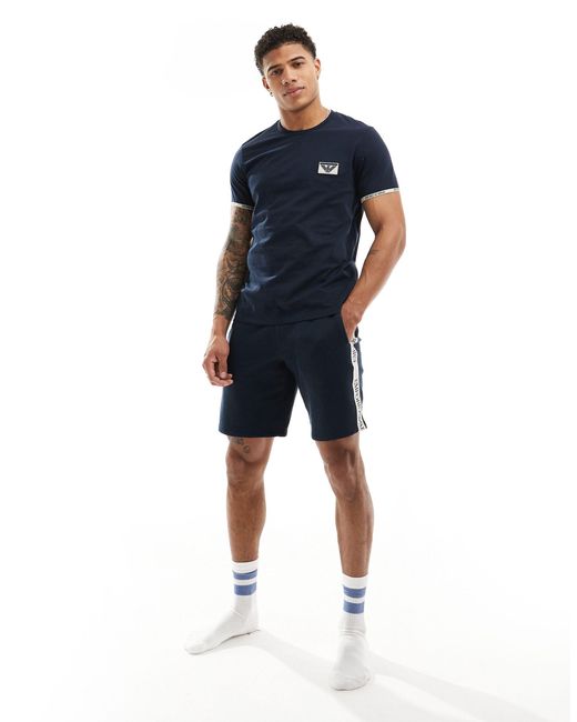 Emporio Armani – bodywear – t-shirt in Blue für Herren