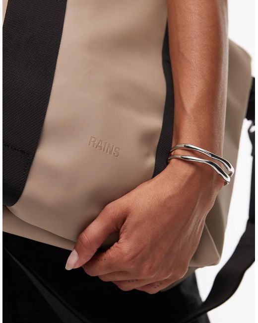 Rains Black Waterproof Micro Tote Bag