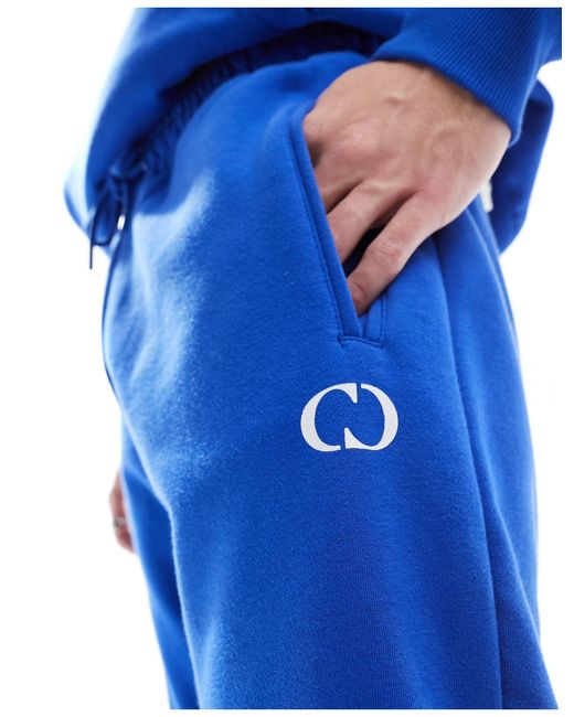 Criminal Damage Blue jogger With Cd Logo for men