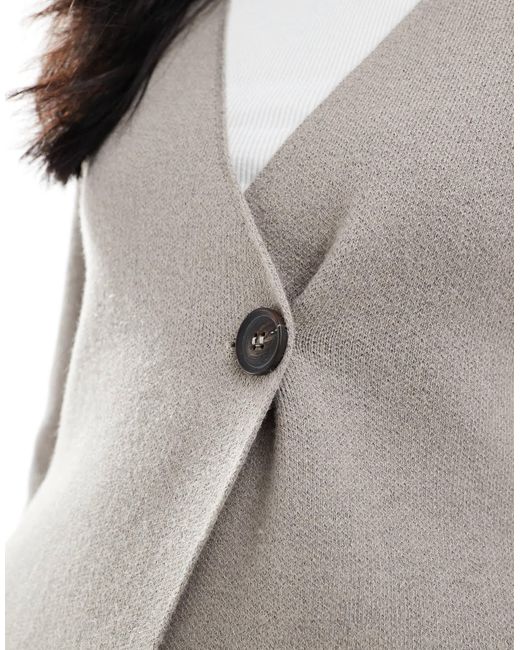 ONLY Gray – strukturierte strickjacke