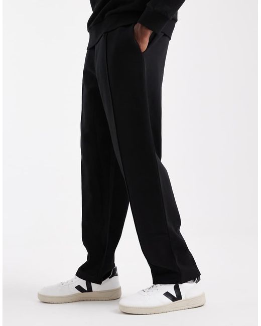 New Look Black Straight Leg Trackies for men