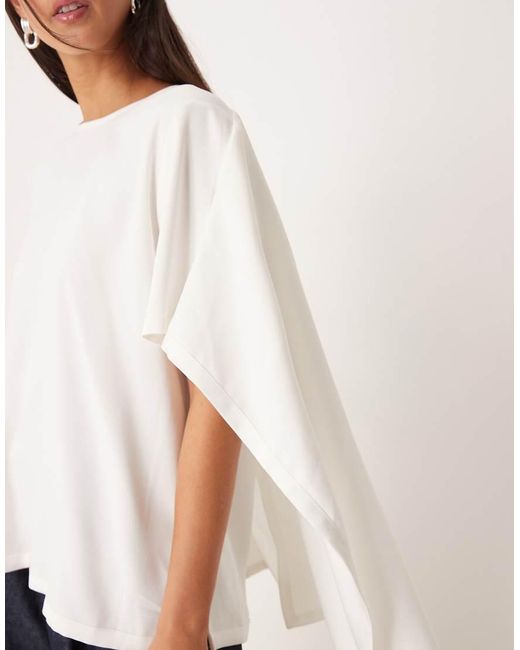 NARRATED White Caped Top