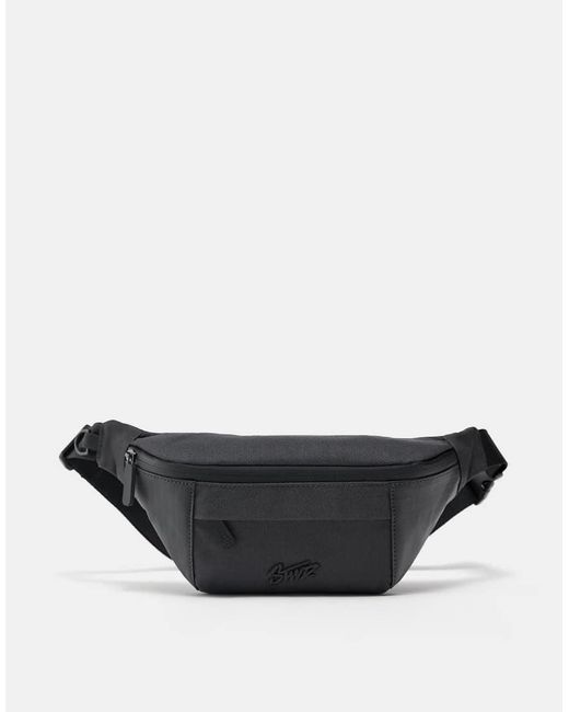 Pull&Bear Gray Stwd Nylon Belt Bag for men