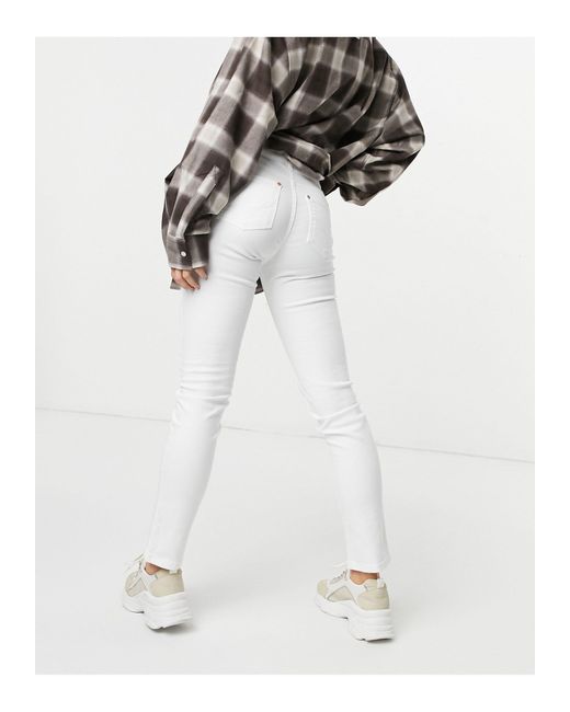 Oasis Cherry Denim Jeans in White - Lyst