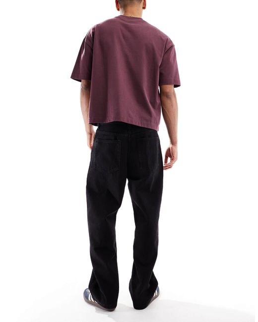 Bershka – baggy-jeans in Black für Herren
