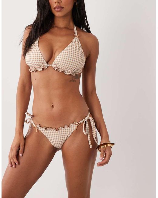 Peek & Beau Brown Tie Side Bikini Bottom