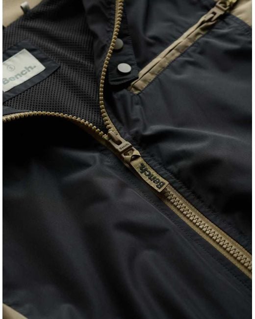 Bench x Superdry & Co Natural Racer Shell Double Zip Jacket