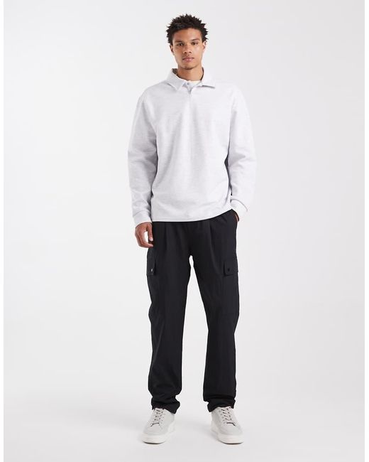 ASOS Gray Tapered Cargo Pants for men