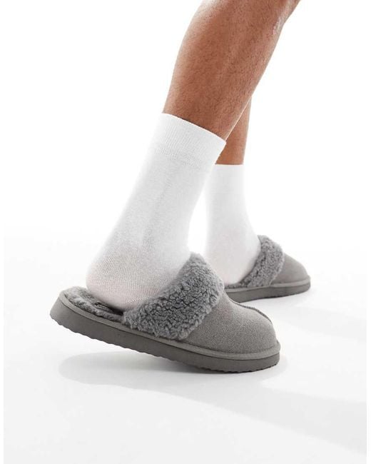 ASOS White Mule Slippers for men
