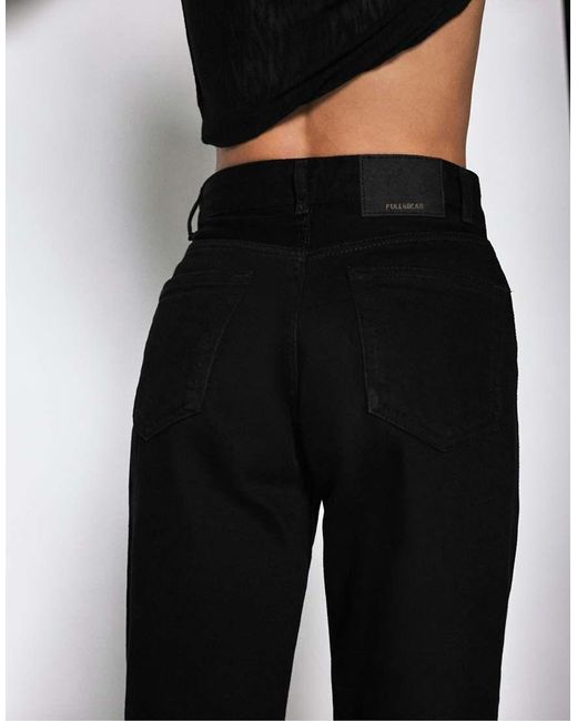 Pull&Bear Blue Straight Wide-leg Jeans