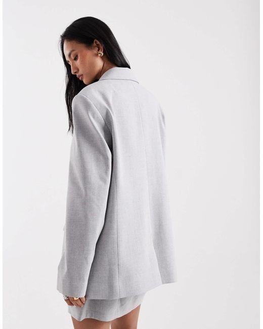ASOS Gray Tailored Oversized Blazer