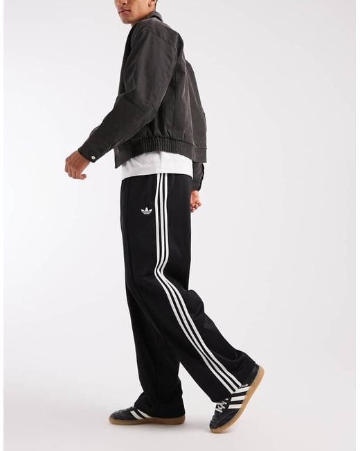 Adidas Originals Black Baggy Track Pants for men