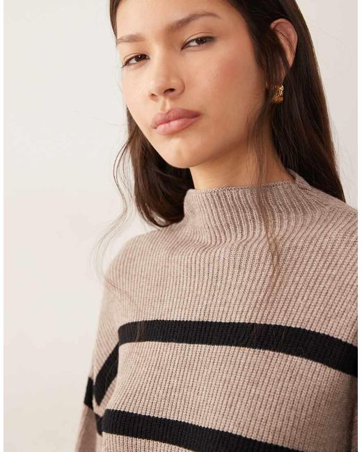 Vila Natural High Neck Super Soft Jumper