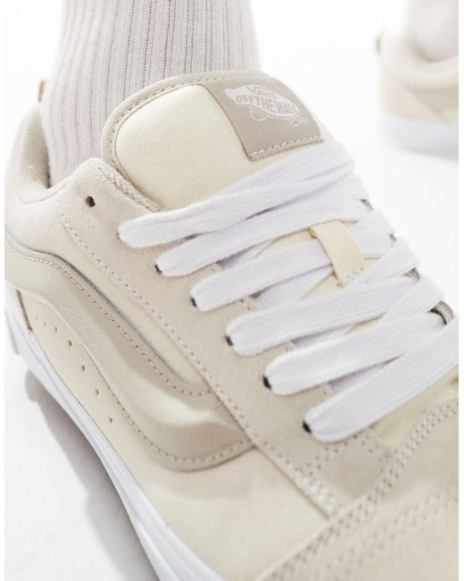 Vans White Knu Skool Sneakers for men