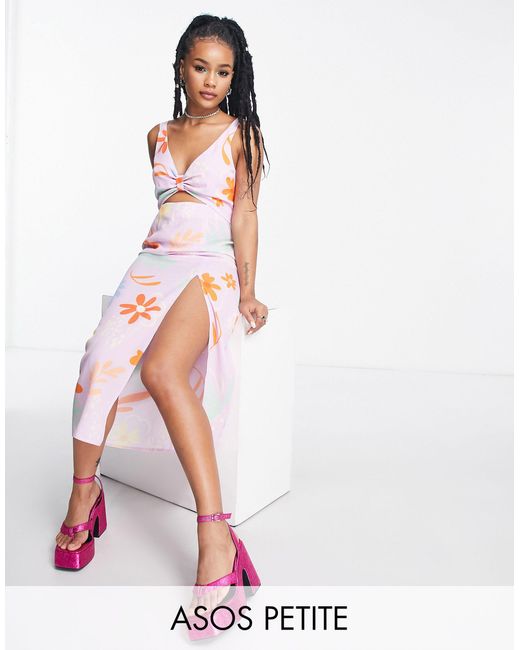 ASOS Asos Design Petite Cut Out Knot 