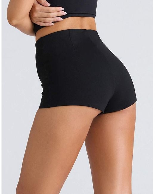 House Of Cb Black The Mini Shorts With Pockets